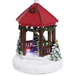 Gifi Village de Noël kiosque lumineux LED multicolore fixe^ Décoration Intérieure De Noël