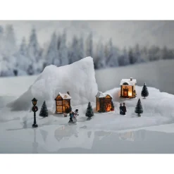 Gifi Village de Noël lumineux 10 pièces^ Décoration Intérieure De Noël