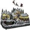 Gifi Village de Noël lumineux 42LED blanc chaudmusical et animé^ Décoration Intérieure De Noël