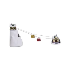 Gifi Village de Noël téléphérique animé 16 LED multicolore fixe^ Décoration Intérieure De Noël