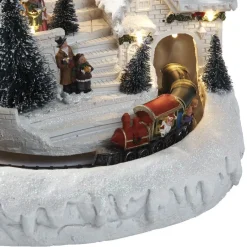 Gifi Village de Noël train lumineux et musical^ Décoration Intérieure De Noël