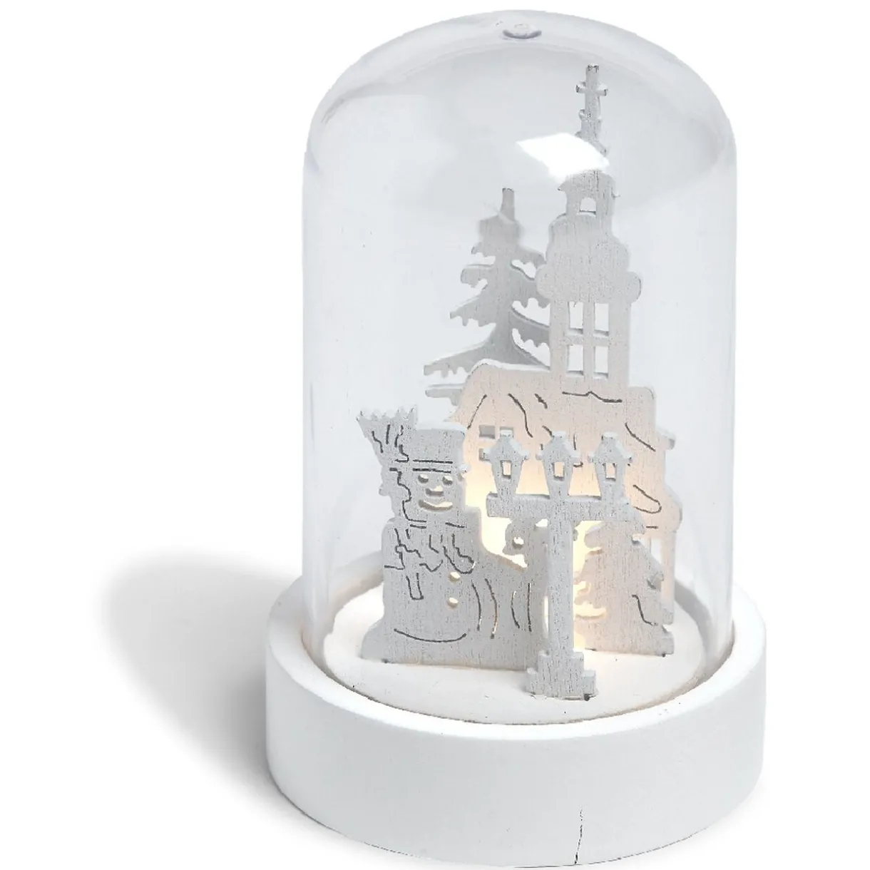 Gifi Village et clocher lumineux effet enneigé 1 LED^ Décoration Intérieure De Noël