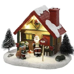 Gifi Village lumineux du Père-Noël 4 led^ Décoration Intérieure De Noël