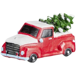 Gifi Voiture avec sapin de Noël pour village miniature^ Décoration Intérieure De Noël